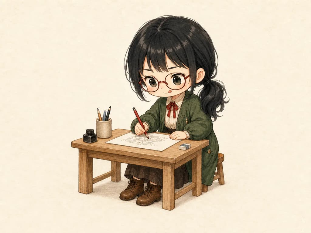 添削後の完成イラスト
